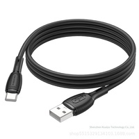 Câble de charge en silicone BOROFONE BX86 USB-C//Micro USB, charge rapide, synchronisation des données pour ordinateurs portables, compatible avec PD 20W/60W