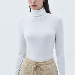 Pull-over en maille pour femmes, col ras du cou, en coton mélangé <span class=keywords><strong>blanc</strong></span>, fabrication sur mesure pour les fournisseurs OEM, style américain, européen et russe. - Product Image 2