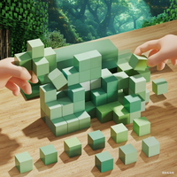 Ensemble de blocs magnétiques Winchoice pour enfants et parents, apprentissage STEM amusant, inspiré de Minecraft, jouet éducatif de construction 3D
