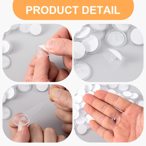 Ceiling Strong Traceless Small Disc <b>Hook</b> Transparent Suction <b>Hook</b> Home Storage Decorative Poster <b>Hanging</b> Self Adhesive <b>Hook</b> - Product Image 3