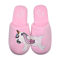 Joli design pour femmes léger confortable chambre à coucher mousse à mémoire de forme teckel chien pantoufles licorne pantoufles