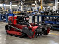 Hochleistungs-Raupen-Schlegelmäher mit 100 cm Schnittbreite, Diesel-2000W-Generator und Fernbedienung für Hanglagen