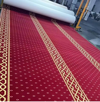 Tapis d'Église Royal 100% Polypropylène, Anti-Dérapant, Wilton, Tapis de Prière à Motif Imprimé, Boucle, Classique Mural, Fabriqué à la Machine