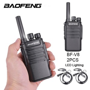 Walkie Talkie Baofeng BF-V8, 2 Piezas, Radio Portátil con Iluminación LED para Hotel, Escuela, Sitio de Construcción - Product Image 1