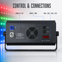 Projecteur stroboscopique matriciel RVB 80 segments 960 LED 220W 247CH DMX512 1-30Hz pour bars et festivals EDM