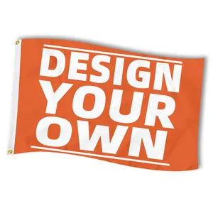 2024 Nieuwe Ontwerp Professionele Custom Vlag 100% Polyester Custom Ontwerp Formaat Decoratieve Reclame Persoonlijke Vlag