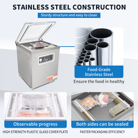 Machine de scellage sous vide de nourriture à chambre unique électrique DZ600 pour l'emballage sous vide de viande de poulet dans une pochette ou une feuille