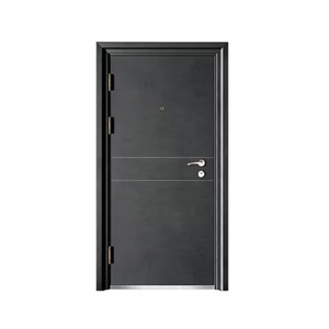 Porte de sécurité en acier de qualité supérieure, à simple battant, avec charnières dissimulées, antivol, en métal, pour extérieur, en stock - Product Image 2