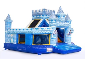 Château gonflable populaire Glace et Neige Happy City, trampoline gonflable super esthétique et très apprécié <span class=keywords><strong>des</strong></span> enfants - Product Image 3