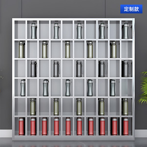 Xinlongfei Stainless Steel Water Cup Storage Cabinet 60 70 Compartment Office Factory Custom Made With <b>Locks</b> - Product Image 4