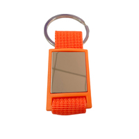 Porte-clés personnalisé DIY, rectangulaire ou rond, simple ou double face, en métal vierge pour sublimation