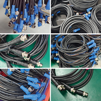 Conector Circular Eléctrico M12 Macho/Hembra de 3, 4, 5, 8 Pines con Acoplamiento Roscado para Montaje Frontal en Panel, para Sensores