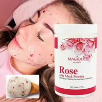 Étiquette privée de masque Facial à peler, livraison rapide, doux, gelée d'hydrogel Rose blanchissante, masque Facial à base de poudre, 20g, bon marché