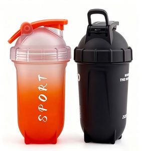 New Style 500ml 700ml Clear Custom Logo Fitness Bpa Free Plastic Gym Protein <b>Shaker</b> <b>Bottle</b> - Product Image 5
