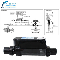 Application de sel de piscine intelligent de l'usine Huidi, chlorateur automatique en plastique personnalisable avec impression de logo pour spa et piscines