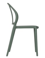 Chaise de salle à manger pour bureau à domicile, chaise empilable en plastique, chaise de restaurant en polypropylène, vente en gros