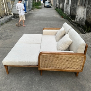 Divano <span class=keywords><strong>in</strong></span> <span class=keywords><strong>legno</strong></span> massello nordico soggiorno seduto divano letto moderno semplice - Product Image 5
