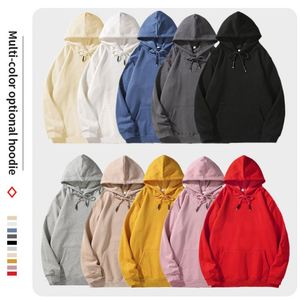 Sweat-shirts à capuche unisexes en coton de haute pureté anti-boulochage, doublés de polaire, épais pour l'hiver, avec logo personnalisé - Product Image 4