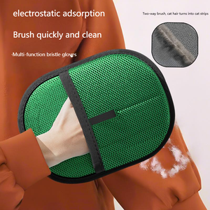 ถุงมือผ้าสำหรับสัตว์เลี้ยงแบบพกพาที่มีการดูดซึมช่วยกำจัดขนแมวและสุนัข - Product Image 3