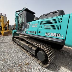 Vendita calda originale del Giappone di alta qualità Kobelco Sk350 escavatore usato Sk350LC grande escavatore cingolato 35 tonnellate escavatore idraulico - Product Image 1