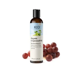 100% huile de pépin de raisin biologique Pure et pressée à froid pour hydrater, éclaircir et éclaircir le visage-462175