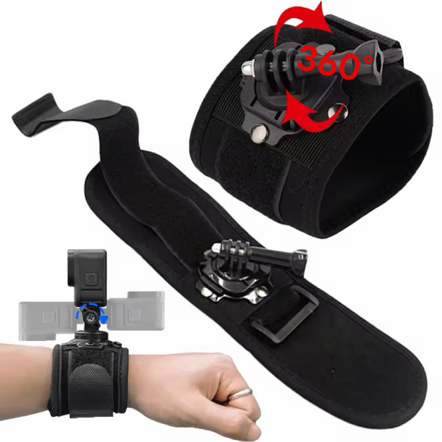 New Upgrade Widening Thickening Stable 360 Rotation Comfortable Wrist Strap Mount for GoPro Hero 13/12/10/9 DJI Action Insta360