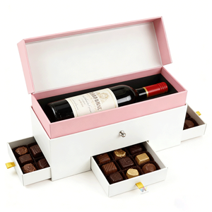 Caja de Regalo para Chocolate y Sushi con Diseño de Logotipo Personalizado, Materiales Reciclados Ecológicos, Forro de Esponja, Cartón Rígido Cuadrado - Product Image 1
