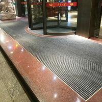Karpet Belgia saling mengunci tikar pintu masuk komersial aluminium