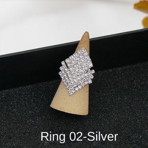 Libang Levert Eenvoudige Zirkoon <span class=keywords><strong>Ring</strong></span> Full Flower Wind Design Voor Dames Populair In Europa & Us Legering Dagelijks Gebruik - Product Image 4