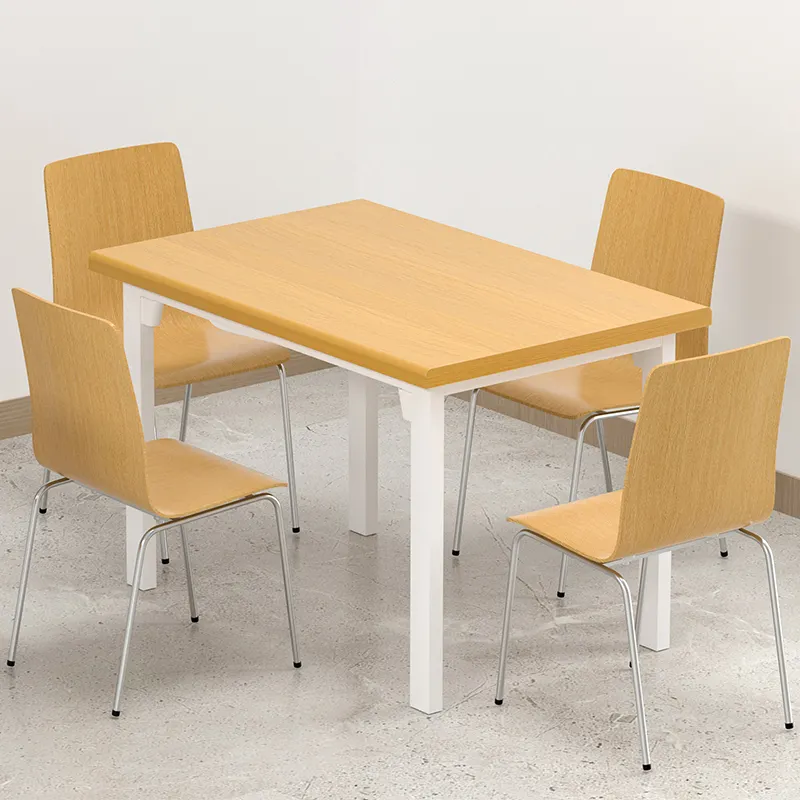 4 개의 의자를 가진 최고 Dinning 방 책상 세트 현대 디자인 싼 나무로 되는 Dinning 테이블