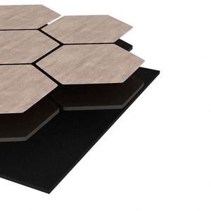 Panel Acústico Hexagonal Toomel, Arte de Pared, Decoración del Hogar, MDF+Fibra de Poliéster, Diseño de Modelo 3D Personalizable, Aislamiento Acústico, Hotel Flame - Product Image 3