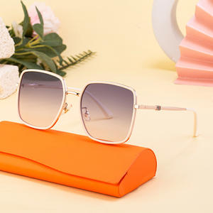 Lunettes de soleil polarisées à monture carrée Dl-D6401 pour femmes, protection UV400, pare-soleil de classe 2, monture en métal TR, lentilles TAC - Product Image 5