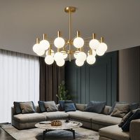 Lustre Magique Nordique de Luxe en Fer, Angle de Faisceau 360°, 1000 Lumens, pour Salon, Chambre, Salle à Manger, Éclairage Simple