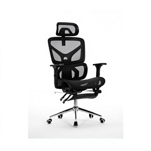 Chaise de bureau ergonomique en maille avec soutien lombaire, appui-tête 4D réglable, accoudoirs 6D et inclinaison à 145 degrés pour un confort optimal - Product Image 4