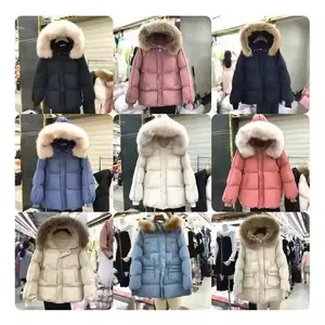 2024 ventes directes hiver parka femmes hiver parka à capuche chaud hiver manteau filles neige manteau