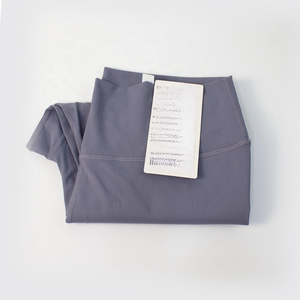 कस्टम लोगो डिजाइन लोचदार नायलॉन प्लस आकार उच्च कमर तंग खेल नो टी-लाइन नग्न महसूस खेल योग महिला लेगिंग - Product Image 4