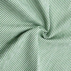 Gerecycled T400 Polyester <span class=keywords><strong>Print</strong></span> Seersucker Streep Vrouwen Shirts Jurk Baby Girl Pyjama Stof - Product Image 4