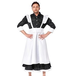 Robe de soubrette française pour <span class=keywords><strong>homme</strong></span>, <span class=keywords><strong>costume</strong></span> de cosplay de valet - Product Image 5