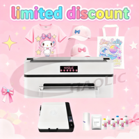 Imprimante DTF pour T-shirts Haolic D-8 Mini 13 pouces et four de séchage, packs de démarrage les plus populaires, transferts thermiques, autocollants, machine DTF