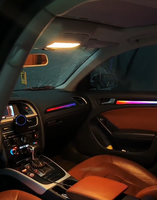 Lampu Ambient Audi A4 B8 64 Warna Dynamic Symphony Interior LED Aksesoris Lampu Ambient Mobil Kit Peningkatan Pencahayaan
