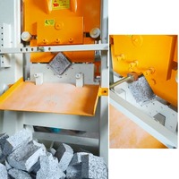 Presse hydraulique Anyth Bloc de guillotine de roche Machine à fendre les pierres cubes à alimentation manuelle à quatre lames