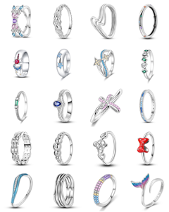 <span class=keywords><strong>Bague</strong></span> de mariage en argent 925 plaqué or, design de niche de luxe, style tendance, cool, simple, élégant, mode haut de gamme, personnalisée pour l'été - Product Image 2