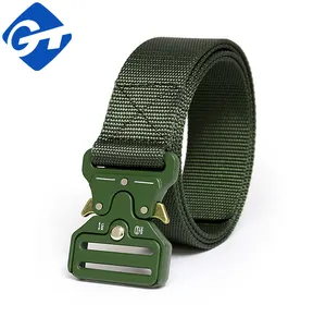 XINXING Green Outdoor Tactical Rigger's Belt Quick-Release Triangle Cobra Alloy Buckle Duty Nylon Fabric Belt