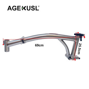 Cuadro de <span class=keywords><strong>Bicicleta</strong></span> AGEKUSL, Horquilla Delantera, Triángulo Trasero, para <span class=keywords><strong>Bicicleta</strong></span> <span class=keywords><strong>Plegable</strong></span> <span class=keywords><strong>Brompton</strong></span> de 16 Pulgadas - Product Image 5