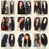 Perruques en dentelle frontale en cheveux humains vierges bruts alignés sur les cuticules, afro crépu bouclé, pour femmes noires, perruques en dentelle frontale HD 13*4 avec cheveux de bébé