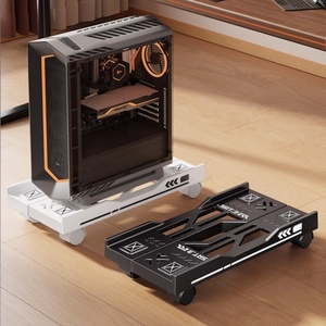 Dưới bàn CPU chủ thông gió có thể điều chỉnh điện thoại di động CPU đứng với 4 Caster bánh xe phù hợp với hầu hết PC tháp - Product Image 1