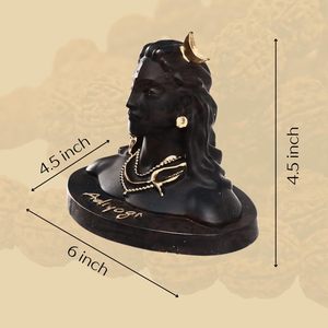 Estatua de Adiyogi Shiva para tablero de coche, Pooja y regalo, Mahadev Murti, Idol, Lord Adiyogi <span class=keywords><strong>Shankara</strong></span> para decoración de hogar y oficina - Product Image 2