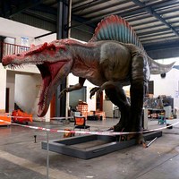 Spinosaurus animatronique métallique haut de gamme sur mesure, restauration en détail pour aéroports publics, tourisme culturel, centres commerciaux et espaces intérieurs