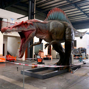 Spinosaurus Animatronik Logam Kustom Kelas Atas dengan Restorasi Detail Penuh untuk Bandara Umum & Pariwisata Budaya Tempat Penitipan Anak - Product Image 1