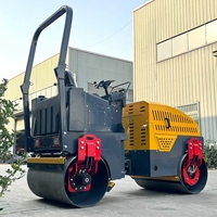 Compacteur vibrant mini 1 tonne, 3 tonnes, 5 tonnes, rouleau compresseur d'asphalte à double tambour, moteur diesel EPA, pompe, rouleau compresseur routier 5000 kg